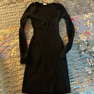 Abercrombie Black Ribbed Dress